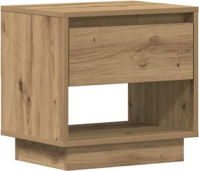 vidaXL Éjjeliszekrény fiókkal Artisan tölgy 45 x 34 x 44 cm Faanyag