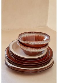 Téglavörös-bézs agyagkerámia tál ø 17 cm Poterie – Casafina