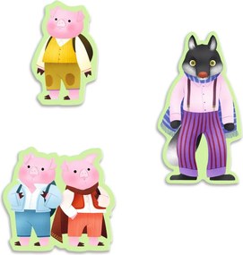 Mese puzzle - A három kismalac, 35 db-os - The Three Little Pigs