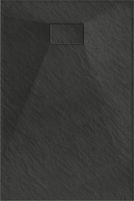 Mexen Hugo SMC téglalap alakú zuhanytálca 120 x 80 cm, fekete - 42708012
