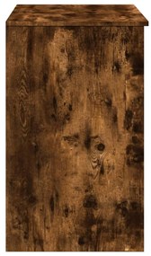 füstös tölgy színű fésülködőasztal tükörrel 73 x 46,5 x 120 cm
