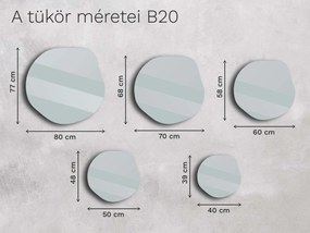 Base tükör B20 40×39