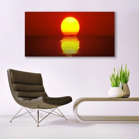 Modern üvegkép Sunset Landscape 120x60cm