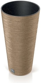 Virágcserép Prosperplast FURU SLIM ECO WOOD 30 cm, naturo