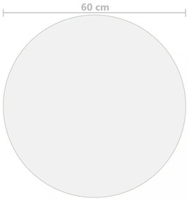 átlátszó PVC védőabrosz Ø 60 cm 2 mm