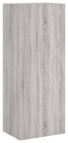 szürke sonoma színű szerelt fa TV-szekrény 40,5 x 30 x 102 cm