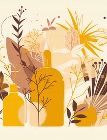 Poszter 50x65cm Arany növények