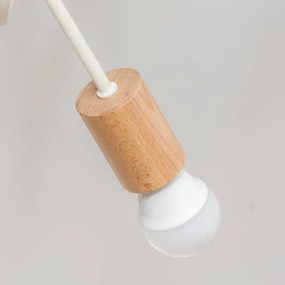 Felületre szerelhető csillár OXFORD 2xE27/15W/230V fenyő/krémszínű