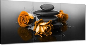 Vászonkép 180x90 Narancssárga rózsa Spa