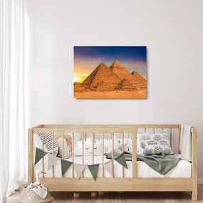 Kép - Egyiptomi piramisok (üvegen) (70x50 cm)