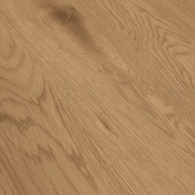 Étkezőasztal, tölgy/fekete, átmérő 80 cm, REVENTON NEW