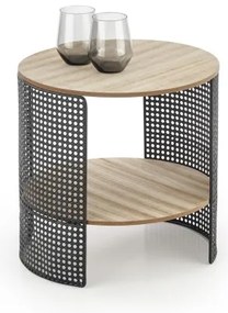 Kávésasztal TRAFICA 41x41 cm fekete/bézs