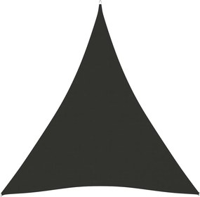vidaXL antracitszürke háromszög alakú oxford-szövet napvitorla 4x5x5 m