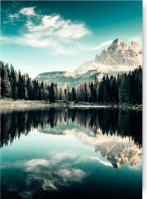 Tó Hegyek Természet poszter kép B1 100x70cm #112