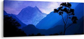 Kép - Éjszakai ég Nepálban (120x50 cm)
