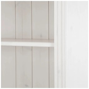 Fehér borovi fenyő könyvespolc 74x223x37 cm Anita – Støraa