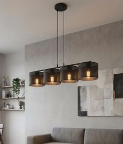 Emibig modern függeszték lux fekete emi1670/4