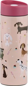 Thermo Bögre Kulacs Pets 400 ML Kutyák Rózsaszín Ambition