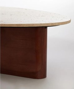 Barna dohányzóasztal 72x90 cm Mahelona – Light &amp; Living