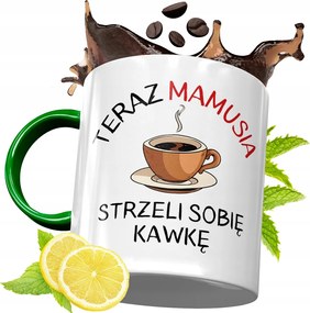 Zöld Bögre Anyukáknak Születésnapi Ajándék fényképes nyomtatással