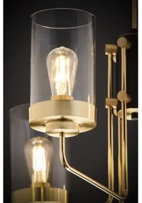 Jupiter 2089 - RAMIREZ rúddal szerelt csillár 6xE27/15W/230V arany/fekete