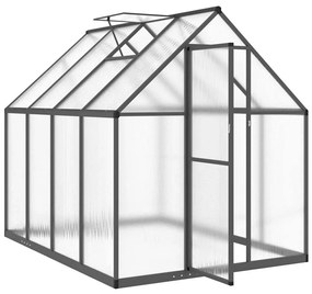 antracitszürke alumínium melegház alapvázzal 224 x 169 x 195 cm