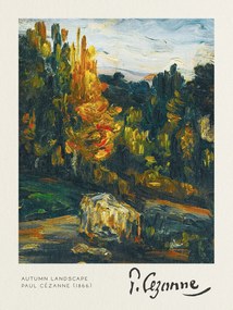 Festmény reprodukció Autumn Landscape - Paul Cézanne, (30 x 40 cm)