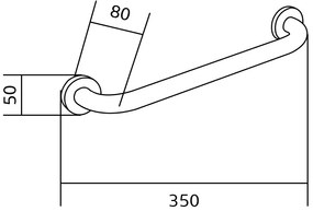 Mexen kiegészítők, kádtartó 30cm, arany, 70101630-50