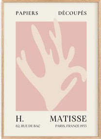 Poszter 50x70 Henri Matisse Rózsaszín organikus forma Berggruen 1953 Papír