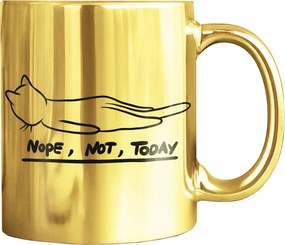 Arany Bögre Nyomtatott Lusta Macska Bögre Lusta Cica Not Today