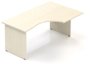 Visio ergonomikus asztal 160 x 100 cm, jobb, juhar