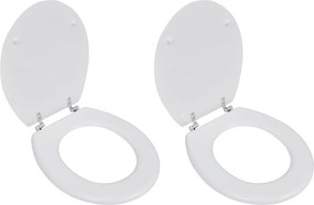 2 db fehér MDF WC ülőke