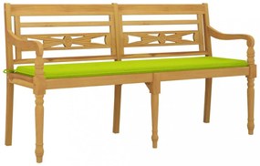 tömör tíkfa Batavia pad világoszöld párnával 150 cm