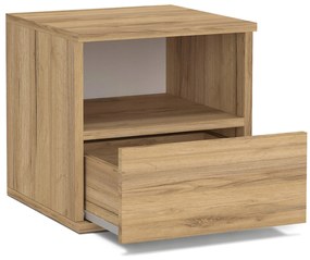 GL DOLLY éjjeliszekrény - arany craft tölgy