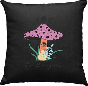 Mágikus gomba párna zöld 10 fekete