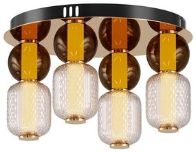 Maytoni Maytoni MOD273CL-L60G3K-LED Mennyezeti lámpa DROP 4xLED/15W/230V átm. 43 cm arany W4650
