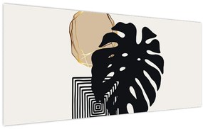 Kép - Absztrakció trópusi levelekkel N⁰2 (120x50 cm)