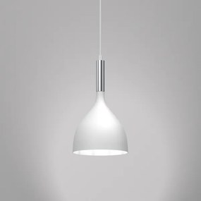Csillár zsinóron NOAK 1xE27/15W/230V fehér/króm