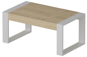 RETRO dohányzóasztal 40x90 cm fehér/beige