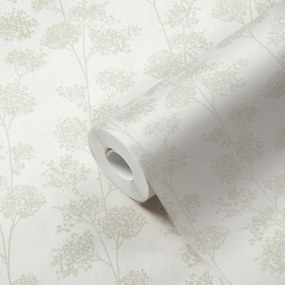 Vinyl tapéta flizelin bézs fák erdő gallyak gyógynövények fényes 10 m