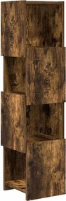 vidaXL Sarokszekrény Füstölt tölgy 25,5x25x102cm Faanyag