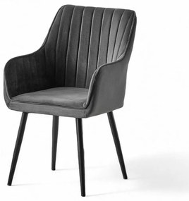 Nova Anthracite étkezőszék szett, 2 db
