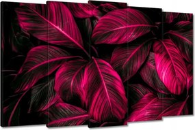 Vászonképek 150x95 Rózsaszín levelek