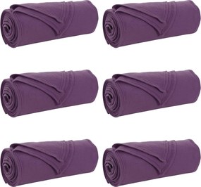 vidaXL Takarók 6 pcs Lila 170 x 130 cm Gyapjú