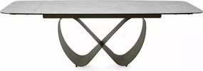 Infinity bővíthető étkezőasztal kerámia bézs/réz 160-240 cm
