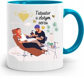 Tetoválóknak Tetováló Bögre Kék Ajándék fényképes nyomtatással