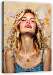 Vászonkép Női Arc Modern Vászon Fal A Nappali Hálószobájába 60x40