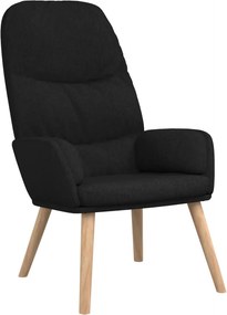 vidaXL fekete szövet pihenőfotel
