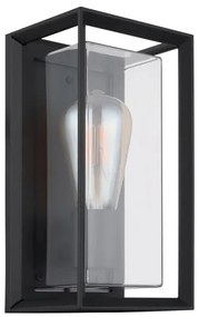 Globo 31982S - Kültéri fali lámpa LOGANA 1xE27/60W/230V IP44 fekete