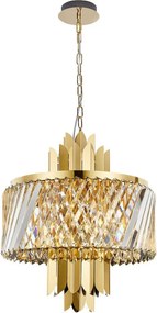 MILAGRO ML0407 MARGOT Kristály Függesztett Lámpa Arany E14 IP20
